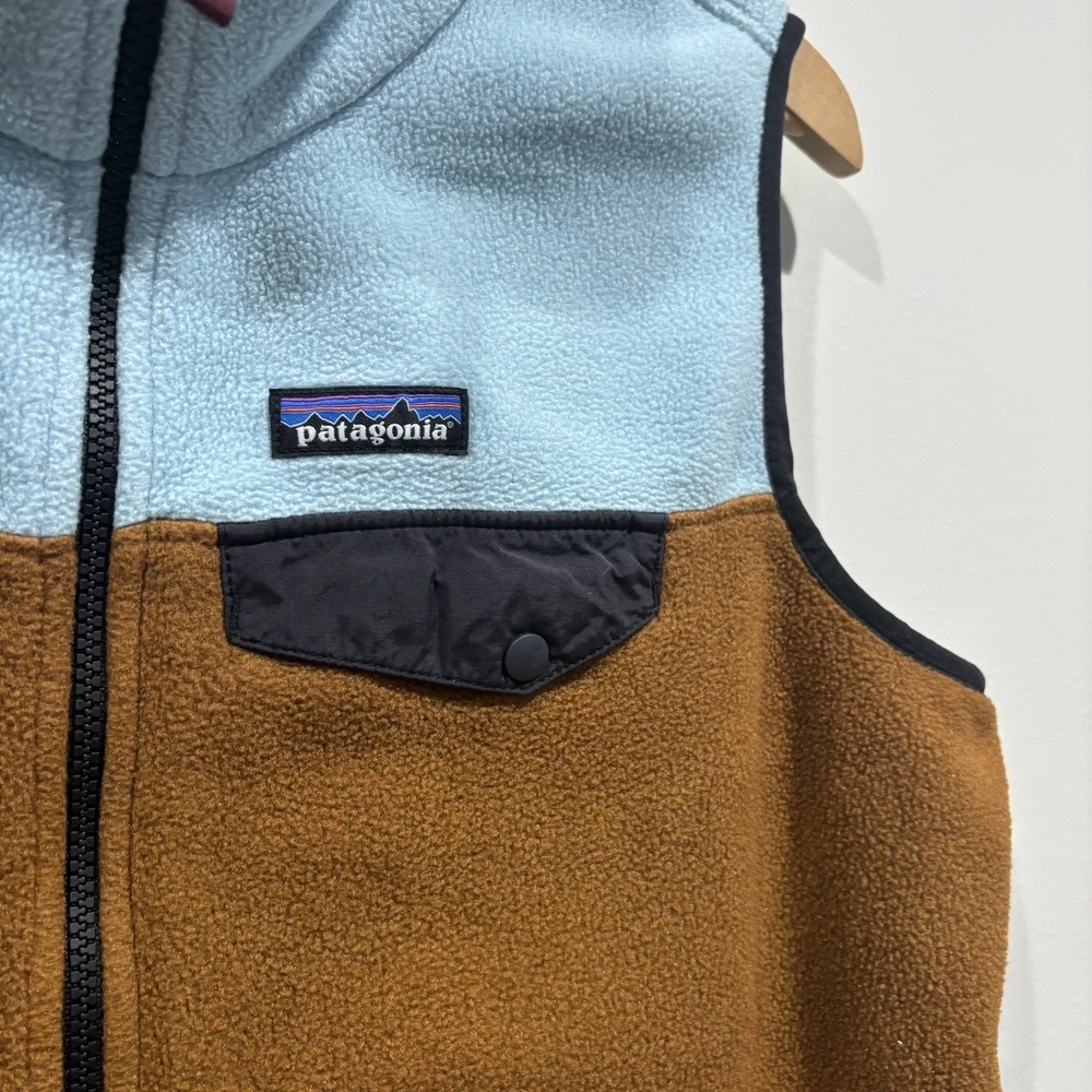Patagonia Women's Snap-T Synchilla Fleece Vest Women's Colorblock Full Zip XL - Picture 5 of 11